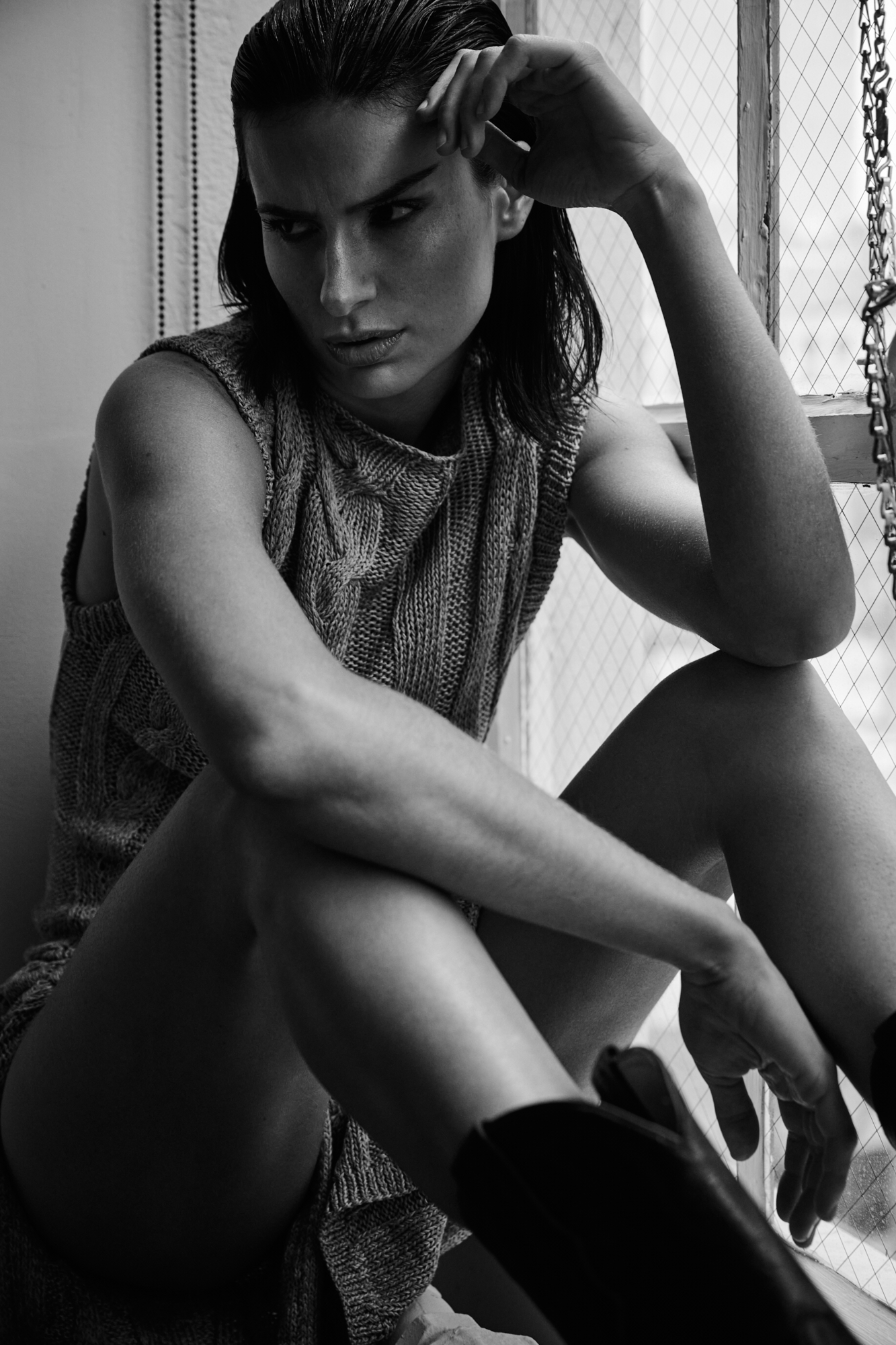 Val — fashionfotografie door Lesley Hoste